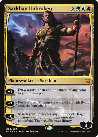 Sarkhan Unbroken [Dragons of Tarkir] | Arkham Games and Comics