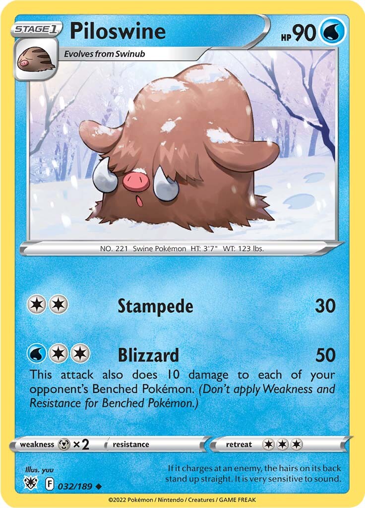 Piloswine (032/189) [Sword & Shield: Astral Radiance] | Arkham Games and Comics