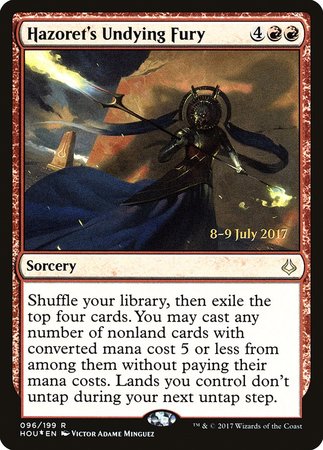 Hazoret's Undying Fury [Hour of Devastation Promos] | Arkham Games and Comics