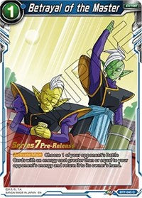Betrayal of the Master (Assault of the Saiyans) [BT7-045_PR] | Arkham Games and Comics