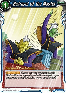 Betrayal of the Master (Assault of the Saiyans) [BT7-045_PR] | Arkham Games and Comics