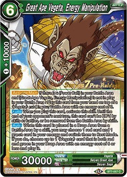 Great Ape Vegeta, Energy Manipulation (Assault of the Saiyans) [BT7-057_PR] | Arkham Games and Comics