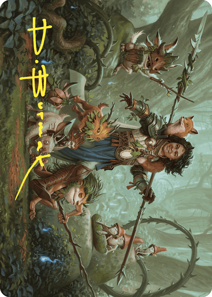 Ellivere of the Wild Court Art Card (Gold-Stamped Signature) [Wilds of Eldraine Art Series] | Arkham Games and Comics
