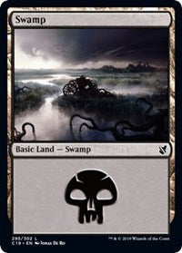 Swamp (295) [Commander 2019] | Arkham Games and Comics