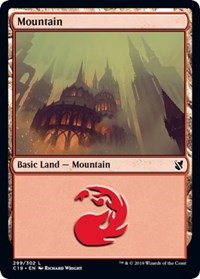 Mountain (299) [Commander 2019] | Arkham Games and Comics
