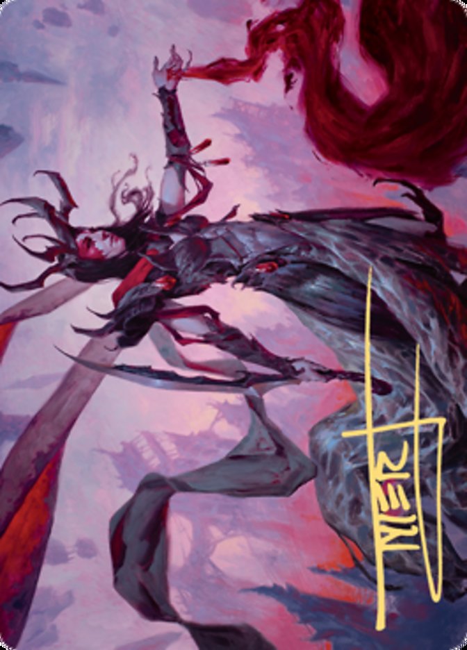 Drana, the Last Bloodchief Art Card (Gold-Stamped Signature) [Zendikar Rising Art Series] | Arkham Games and Comics