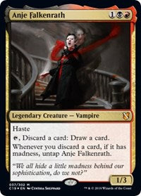 Anje Falkenrath (Commander 2019) [Oversize Cards] | Arkham Games and Comics