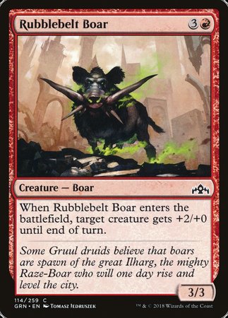 Rubblebelt Boar [Guilds of Ravnica] | Arkham Games and Comics