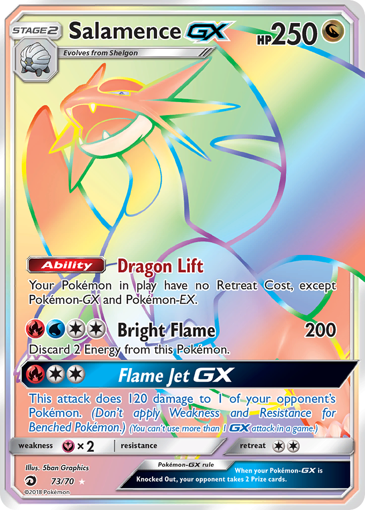 Salamence GX (73/70) [Sun & Moon: Dragon Majesty] | Arkham Games and Comics