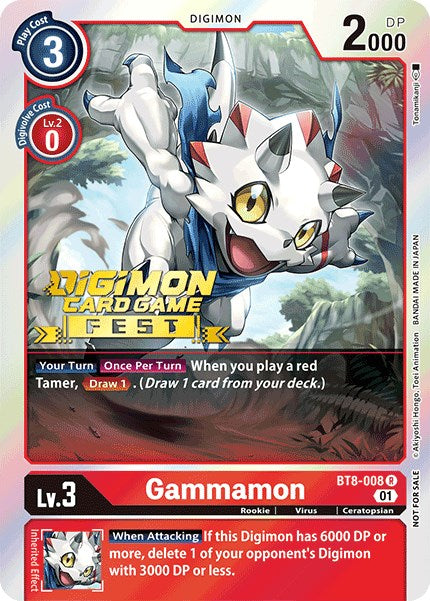 Gammamon [BT8-008] (Digimon Card Game Fest 2022) [New Awakening Promos] | Arkham Games and Comics