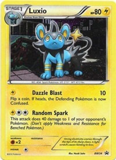 Luxio (BW34) (Cosmos Holo) [Black & White: Black Star Promos] | Arkham Games and Comics