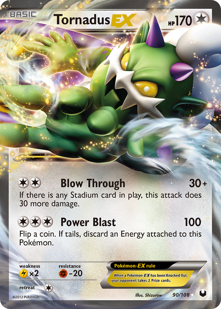 Tornadus EX (90/108) [Black & White: Dark Explorers] | Arkham Games and Comics