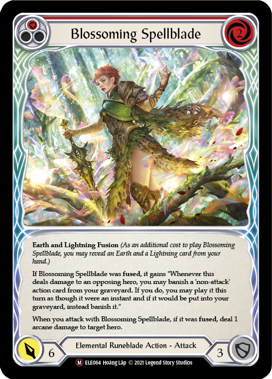 Blossoming Spellblade [U-ELE064] (Tales of Aria Unlimited)  Unlimited Rainbow Foil | Arkham Games and Comics