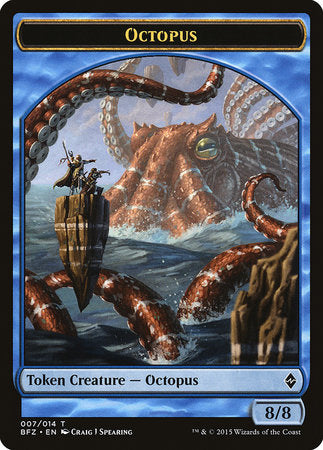 Octopus Token [Battle for Zendikar Tokens] | Arkham Games and Comics