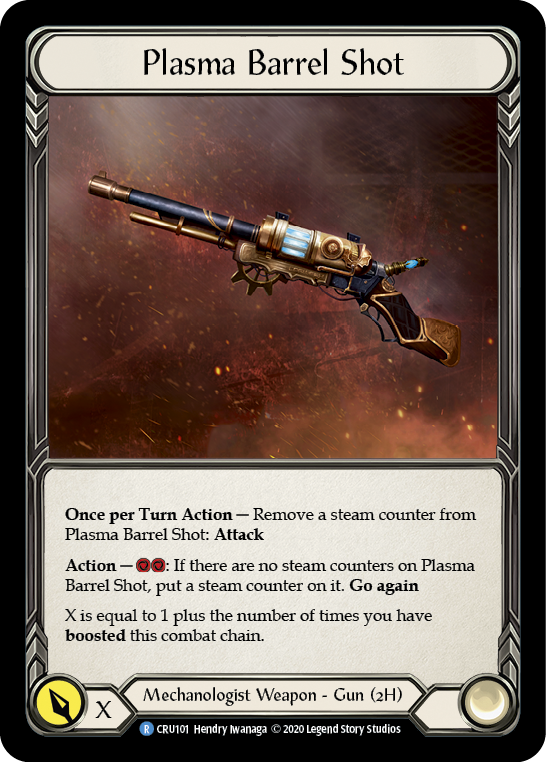 Plasma Barrel Shot [CRU101] (Crucible of War)  1st Edition Cold Foil | Arkham Games and Comics