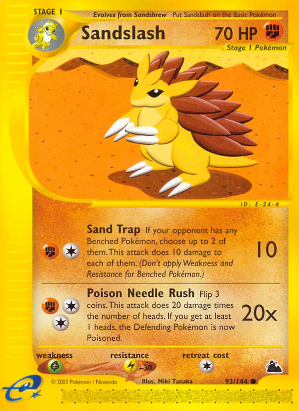 Sandslash (93/144) [Skyridge] | Arkham Games and Comics