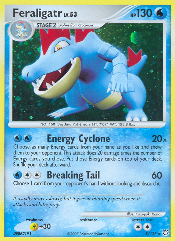 Feraligatr (8/123) [Diamond & Pearl: Mysterious Treasures] | Arkham Games and Comics