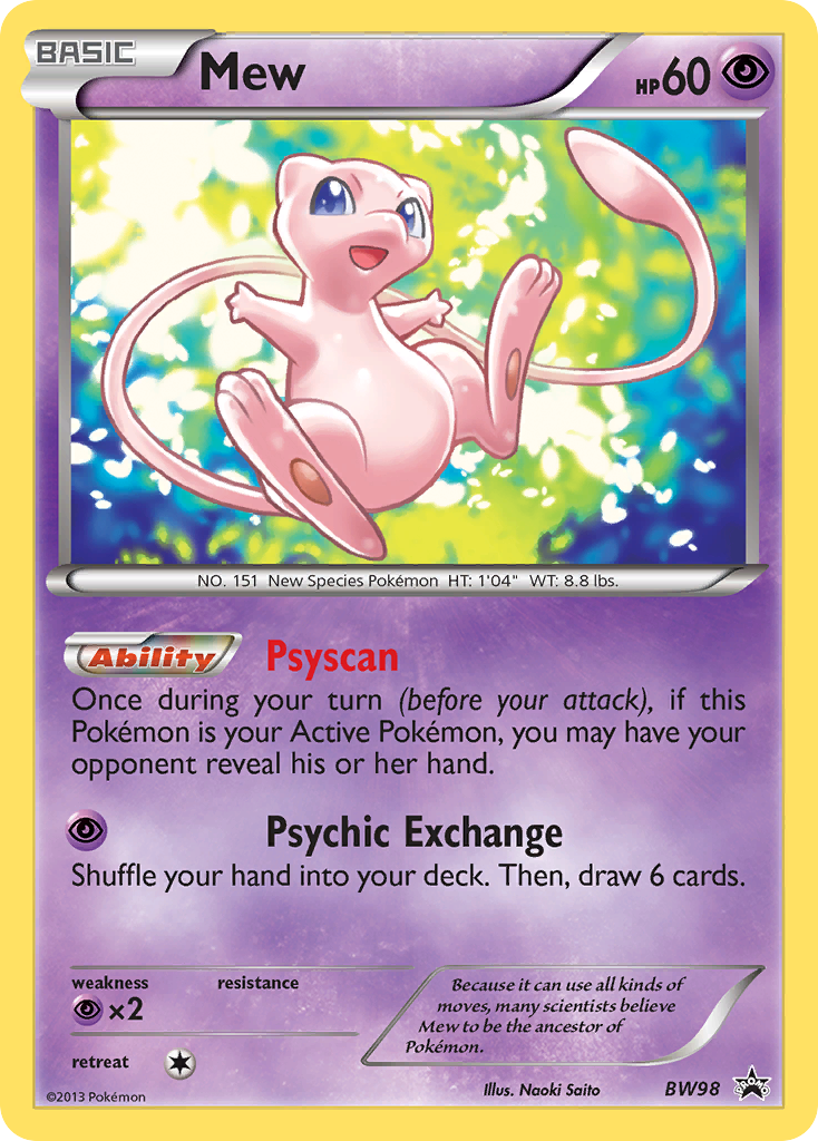 Mew (BW98) [Black & White: Black Star Promos] | Arkham Games and Comics