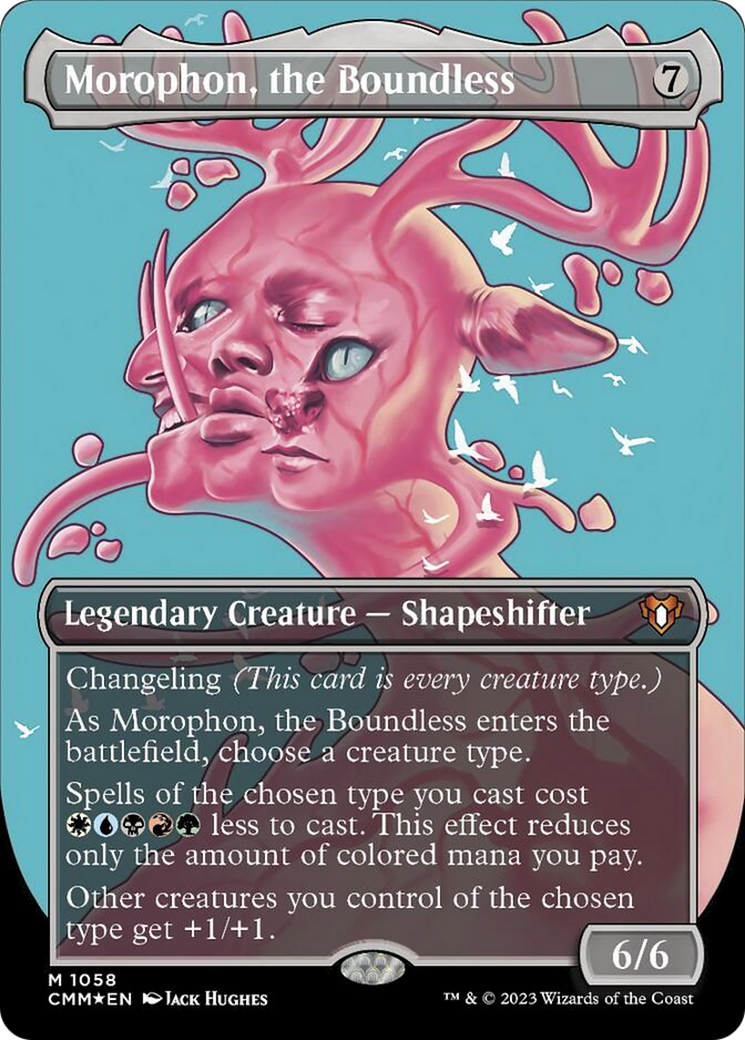 Morophon, the Boundless (Borderless Textured Foil Frame Break) [Commander Masters] | Arkham Games and Comics