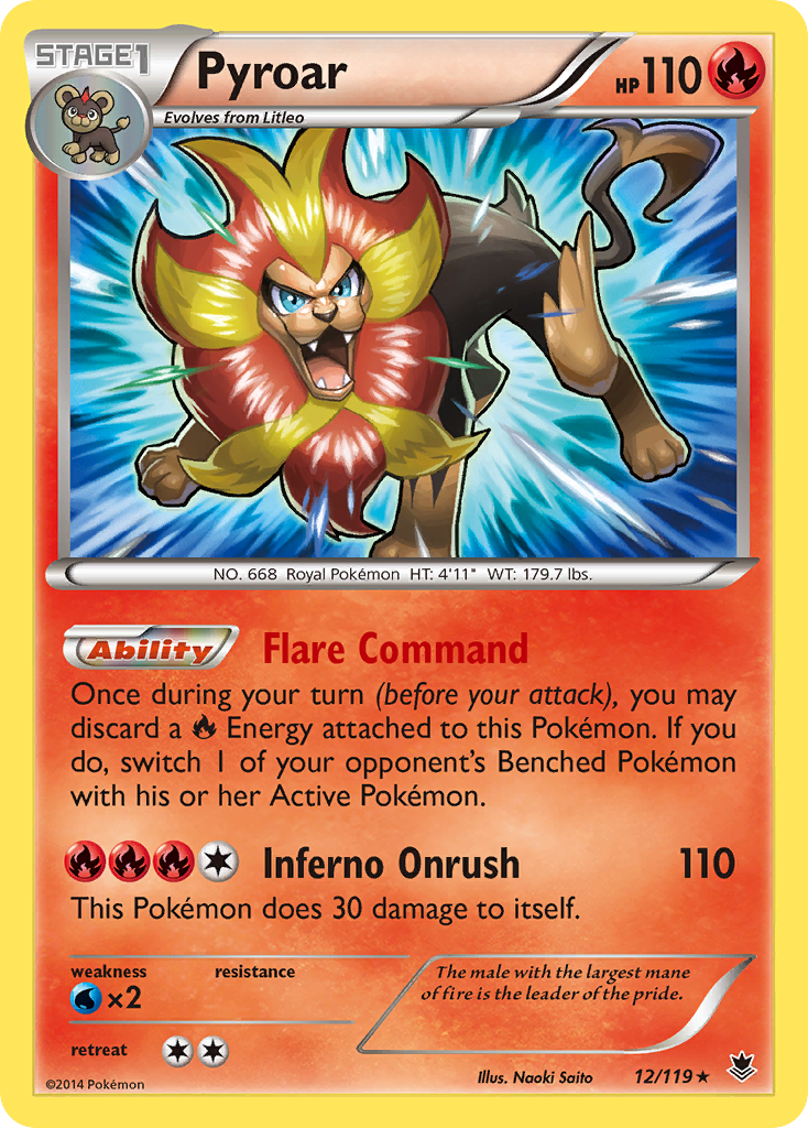 Pyroar (12/119) [XY: Phantom Forces] | Arkham Games and Comics