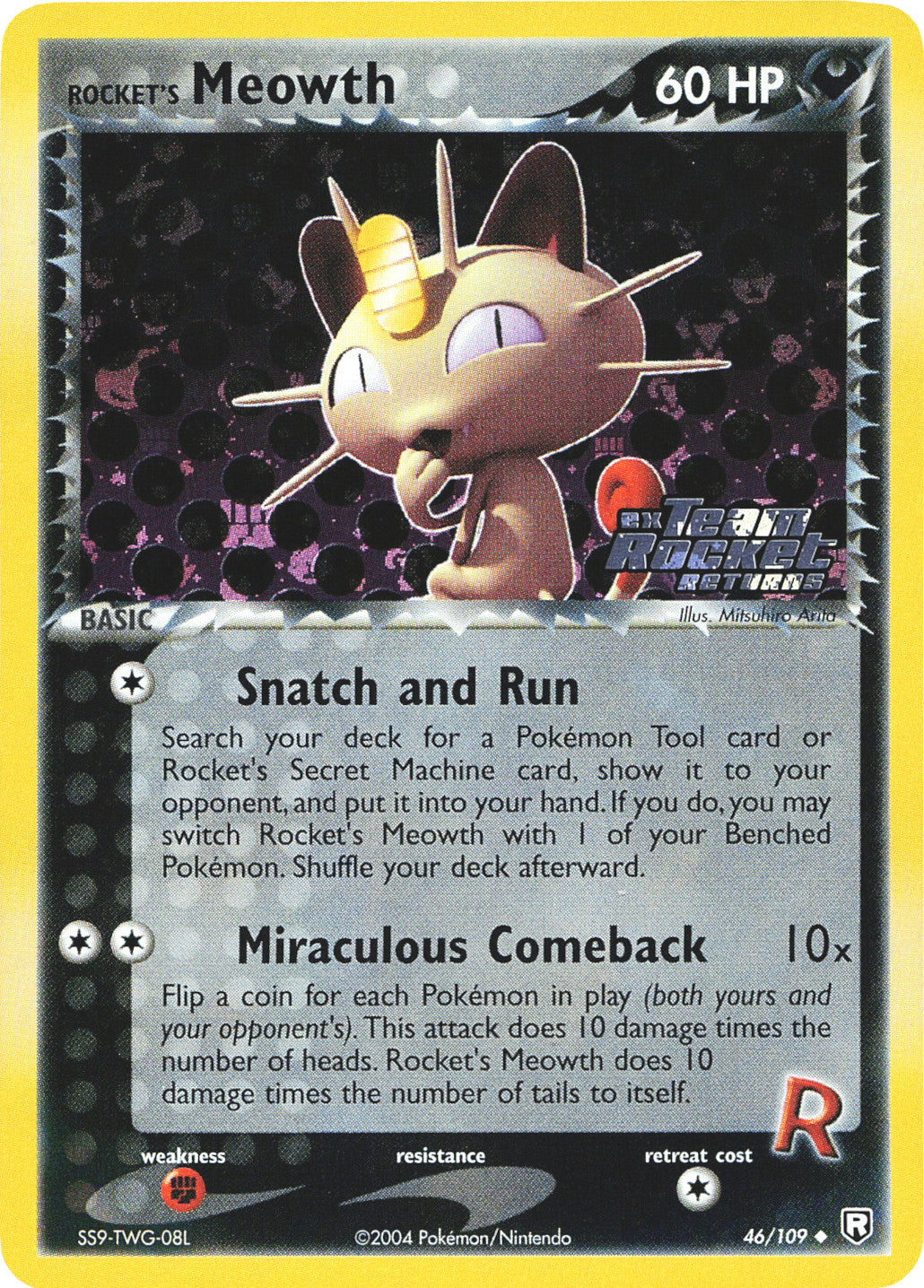 Rocket's Meowth (46/109) (Stamped) [EX: Team Rocket Returns] | Arkham Games and Comics