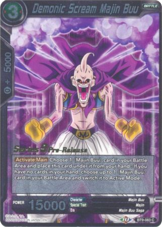 Demonic Scream Majin Buu (BT9-083) [Universal Onslaught Prerelease Promos] | Arkham Games and Comics