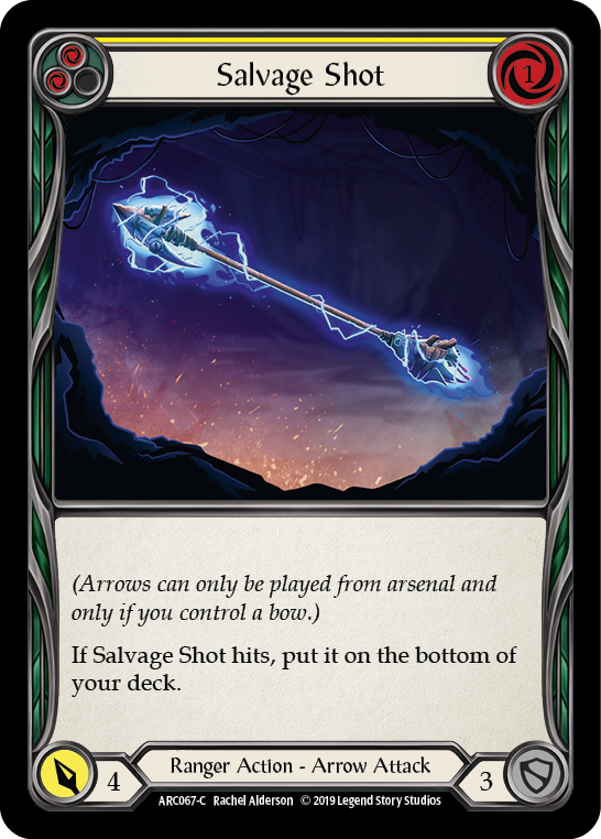 Salvage Shot (Yellow) [ARC067-C] (Arcane Rising)  1st Edition Rainbow Foil | Arkham Games and Comics