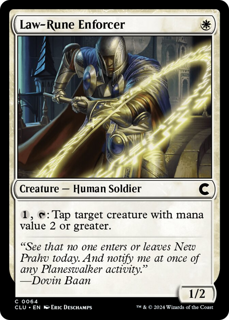 Law-Rune Enforcer [Ravnica: Clue Edition] | Arkham Games and Comics