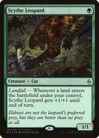 Scythe Leopard [Battle for Zendikar Promos] | Arkham Games and Comics