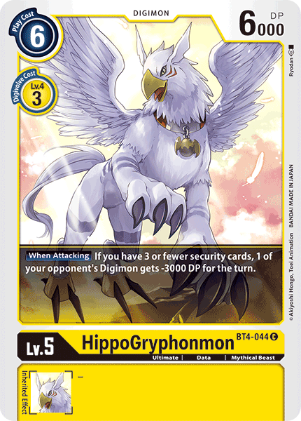 HippoGryphonmon [BT4-044] [Great Legend] | Arkham Games and Comics