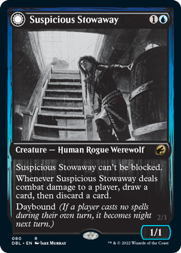 Suspicious Stowaway // Seafaring Werewolf [Innistrad: Double Feature] | Arkham Games and Comics