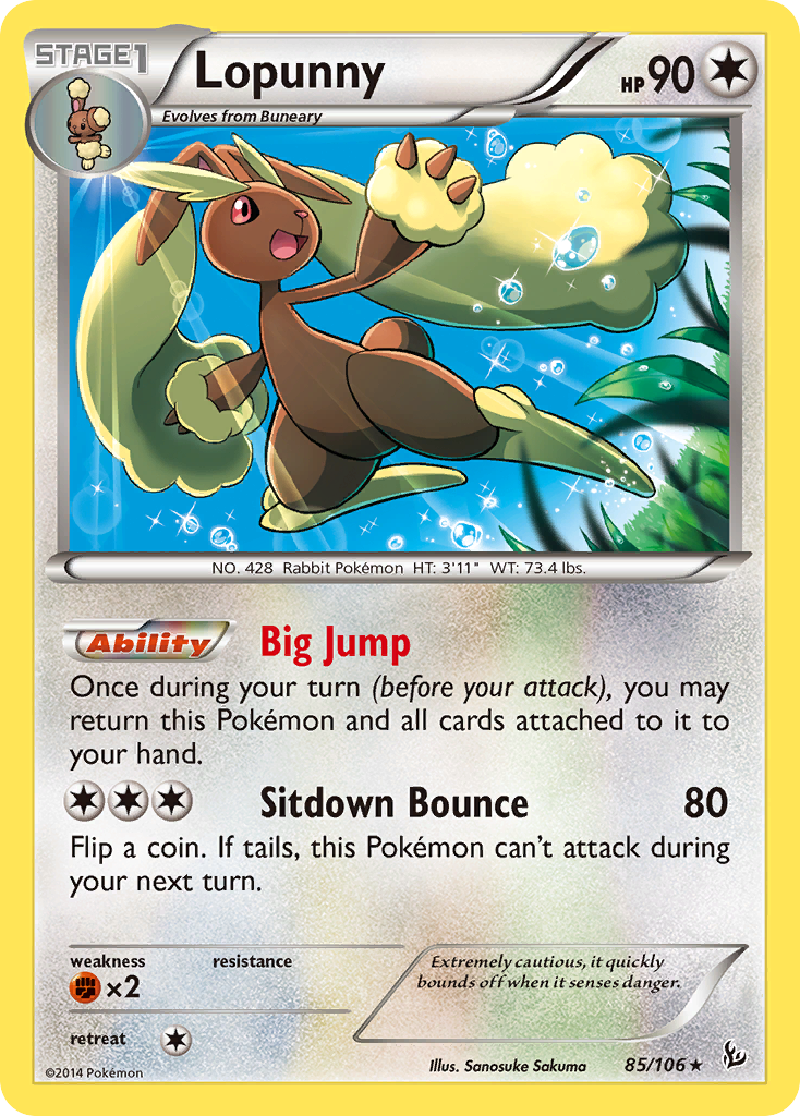 Lopunny (85/106) [XY: Flashfire] | Arkham Games and Comics