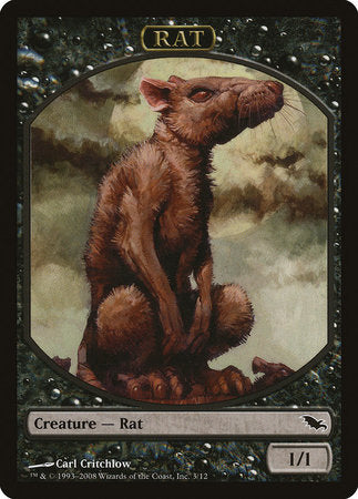 Rat Token [Shadowmoor Tokens] | Arkham Games and Comics