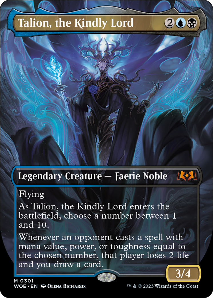 Talion, the Kindly Lord (Borderless Alternate Art) [Wilds of Eldraine] | Arkham Games and Comics