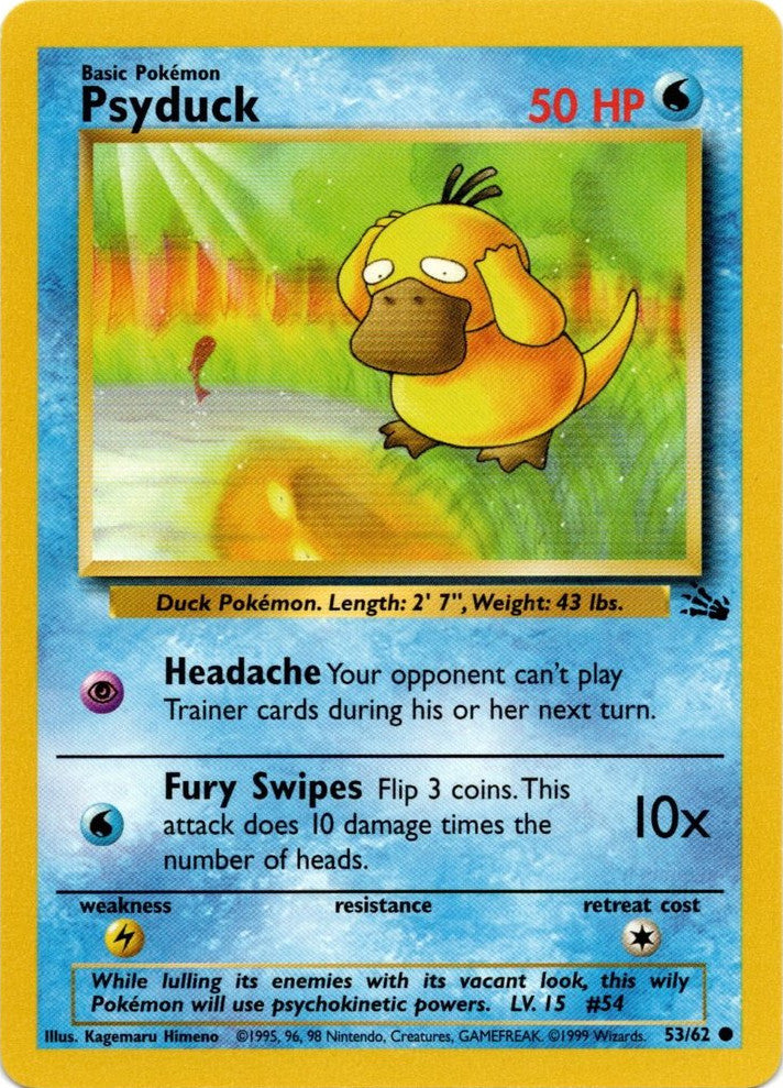 Psyduck (53/62) [Fossil Unlimited] | Arkham Games and Comics