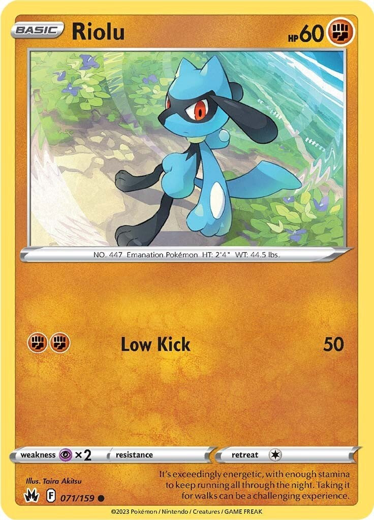 Riolu (071/159) [Sword & Shield: Crown Zenith] | Arkham Games and Comics