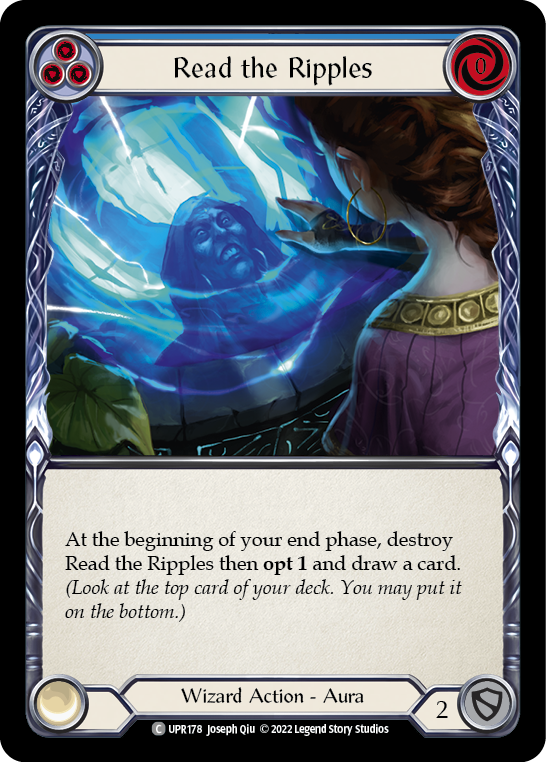 Read the Ripples (Blue) [UPR178] (Uprising)  Rainbow Foil | Arkham Games and Comics