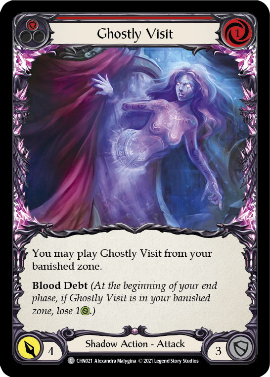 Ghostly Visit (Red) [CHN021] (Monarch Chane Blitz Deck) | Arkham Games and Comics