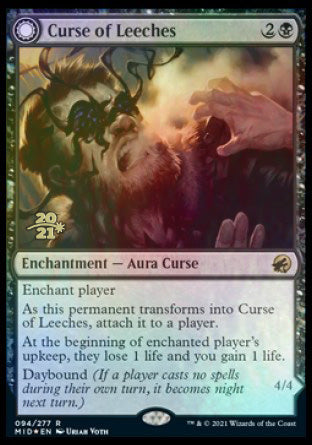Curse of Leeches // Leeching Lurker [Innistrad: Midnight Hunt Prerelease Promos] | Arkham Games and Comics