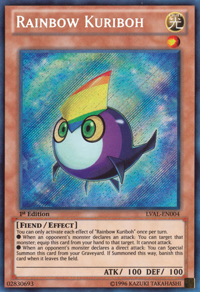 Rainbow Kuriboh [LVAL-EN004] Secret Rare | Arkham Games and Comics