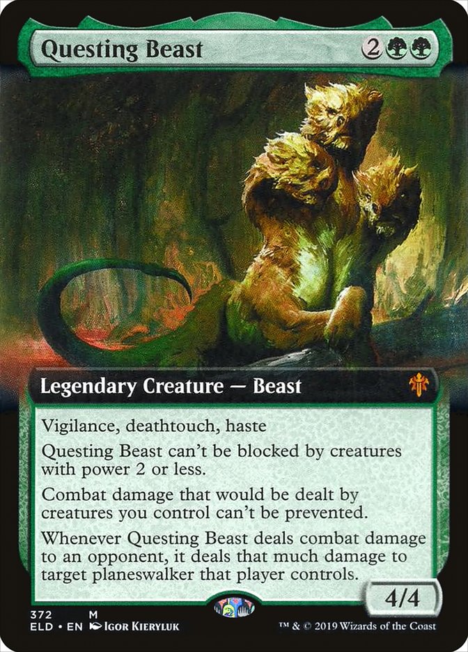 Questing Beast (Extended Art) [Throne of Eldraine] | Arkham Games and Comics