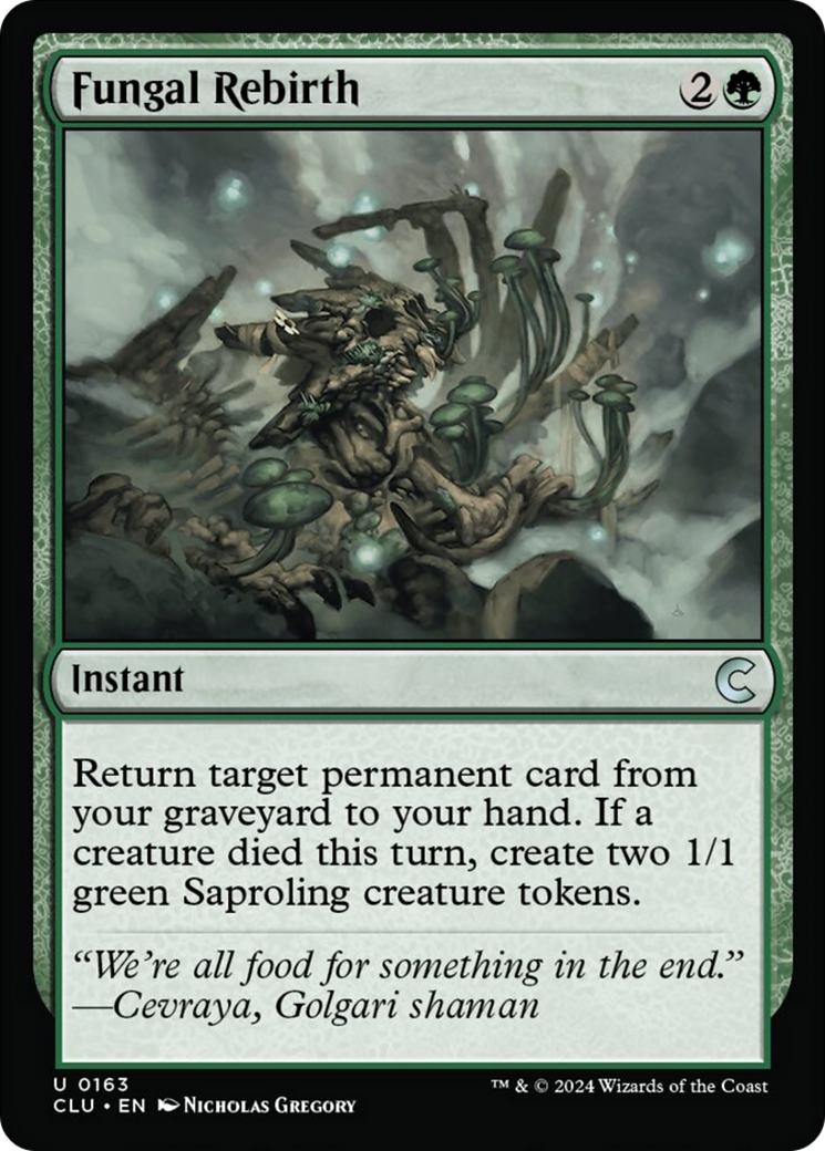 Fungal Rebirth [Ravnica: Clue Edition] | Arkham Games and Comics