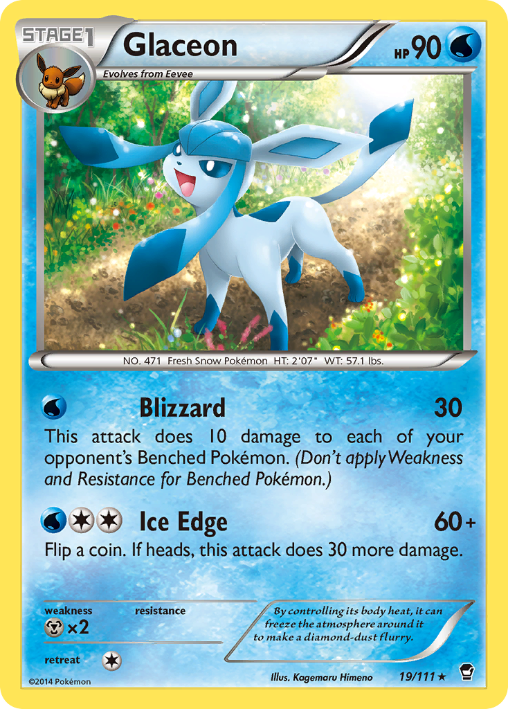 Glaceon (19/111) [XY: Furious Fists] | Arkham Games and Comics