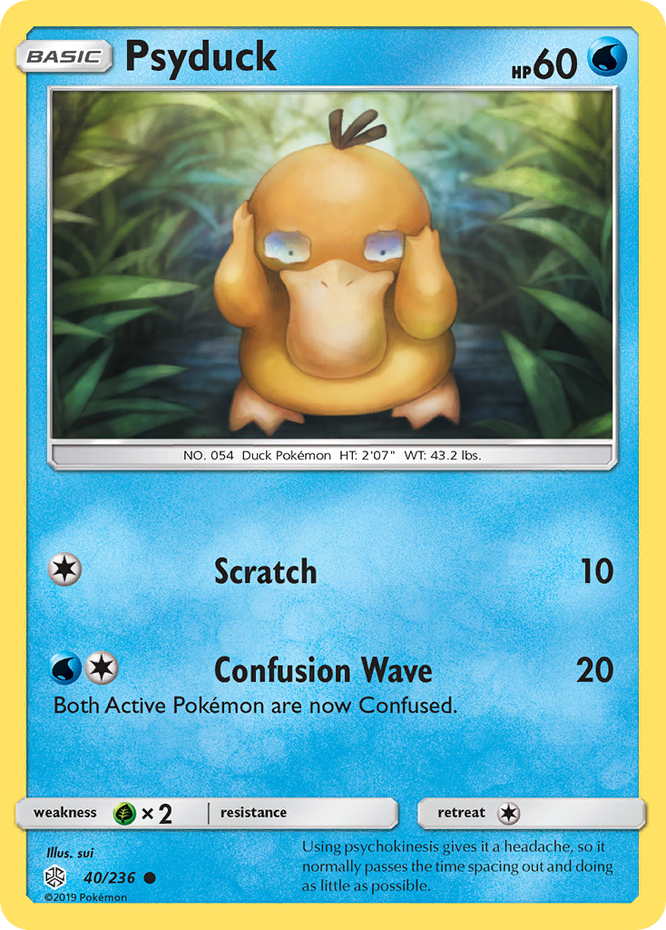 Psyduck (40/236) [Sun & Moon: Cosmic Eclipse] | Arkham Games and Comics