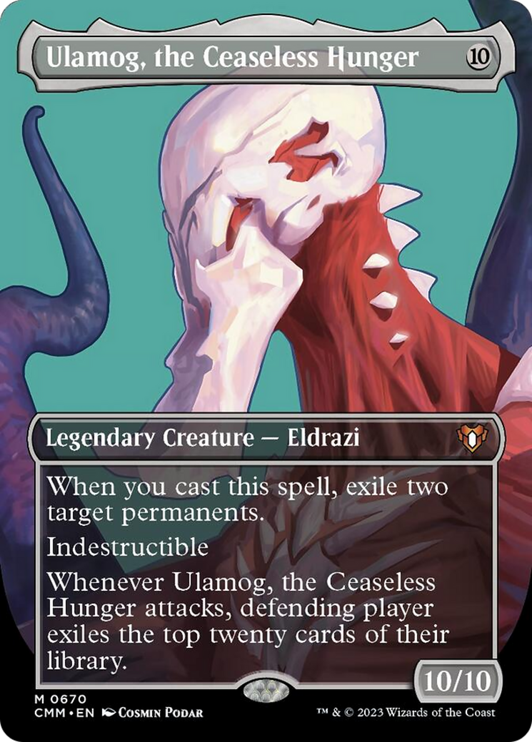 Ulamog, the Ceaseless Hunger (Borderless Profile) [Commander Masters] | Arkham Games and Comics