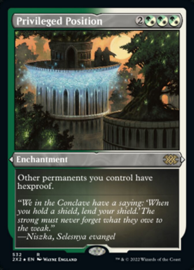 Privileged Position (Foil Etched) [Double Masters 2022] | Arkham Games and Comics