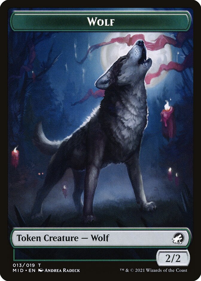 Wolf (013) // Clue (016) Double-sided Token [Challenger Decks 2022 Tokens] | Arkham Games and Comics