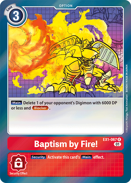 Baptism by Fire! [EX1-067] [Classic Collection] | Arkham Games and Comics