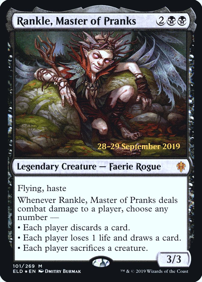 Rankle, Master of Pranks  [Throne of Eldraine Prerelease Promos] | Arkham Games and Comics