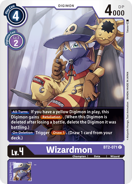 Wizardmon [BT2-071] [Release Special Booster Ver.1.0] | Arkham Games and Comics